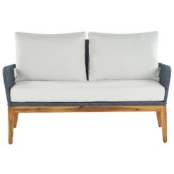 Beliani - MERANO - Loungeset Voor 4 - Wit - Acaciahout 15 Beliani - MERANO - Loungeset Voor 4 - Wit - Acaciahout -Tuinproducten 9450082