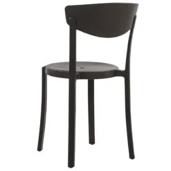 Beliani-VIESTE -Tuinstoel Set Van 4-Zwart-Synthetisch Materiaal 15 Beliani-VIESTE -Tuinstoel Set Van 4-Zwart-Synthetisch Materiaal -Tuinproducten 9450136