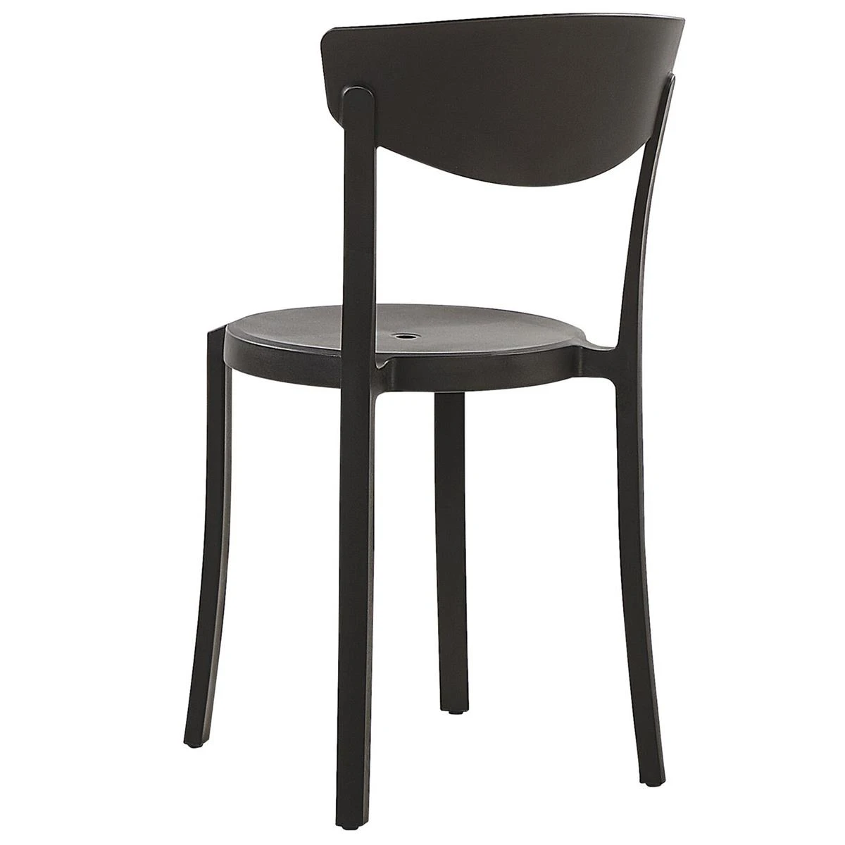 Beliani-VIESTE -Tuinstoel Set Van 4-Zwart-Synthetisch Materiaal 7 Beliani-VIESTE -Tuinstoel Set Van 4-Zwart-Synthetisch Materiaal - Afbeelding 5