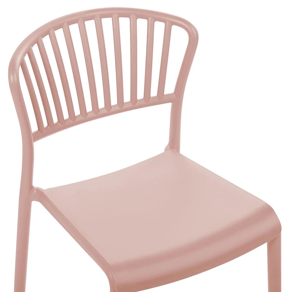 Beliani - GELA - Tuinstoel Set Van 4 - Roze - Polypropyleen 9 Beliani - GELA - Tuinstoel Set Van 4 - Roze - Polypropyleen - Afbeelding 7