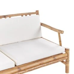 Beliani - RICCIONE - Loungeset Voor 4 - Lichte Houtkleur - Bamboehout 20 Beliani - RICCIONE - Loungeset Voor 4 - Lichte Houtkleur - Bamboehout -Tuinproducten 9450250