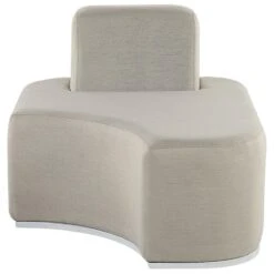 Beliani - FABRO - Loungeset Voor 4 - Grijs - Polyester -Tuinproducten 9451034