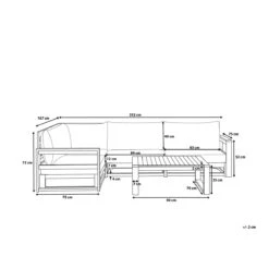 Beliani-TIMOR-Loungeset Voor 4-Lichte Houtkleur-FSC® Acaciahout 25 Beliani-TIMOR-Loungeset Voor 4-Lichte Houtkleur-FSC® Acaciahout -Tuinproducten 9451223