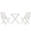 Beliani - CAORLE - Bistroset Voor 2 - Wit - Aluminium