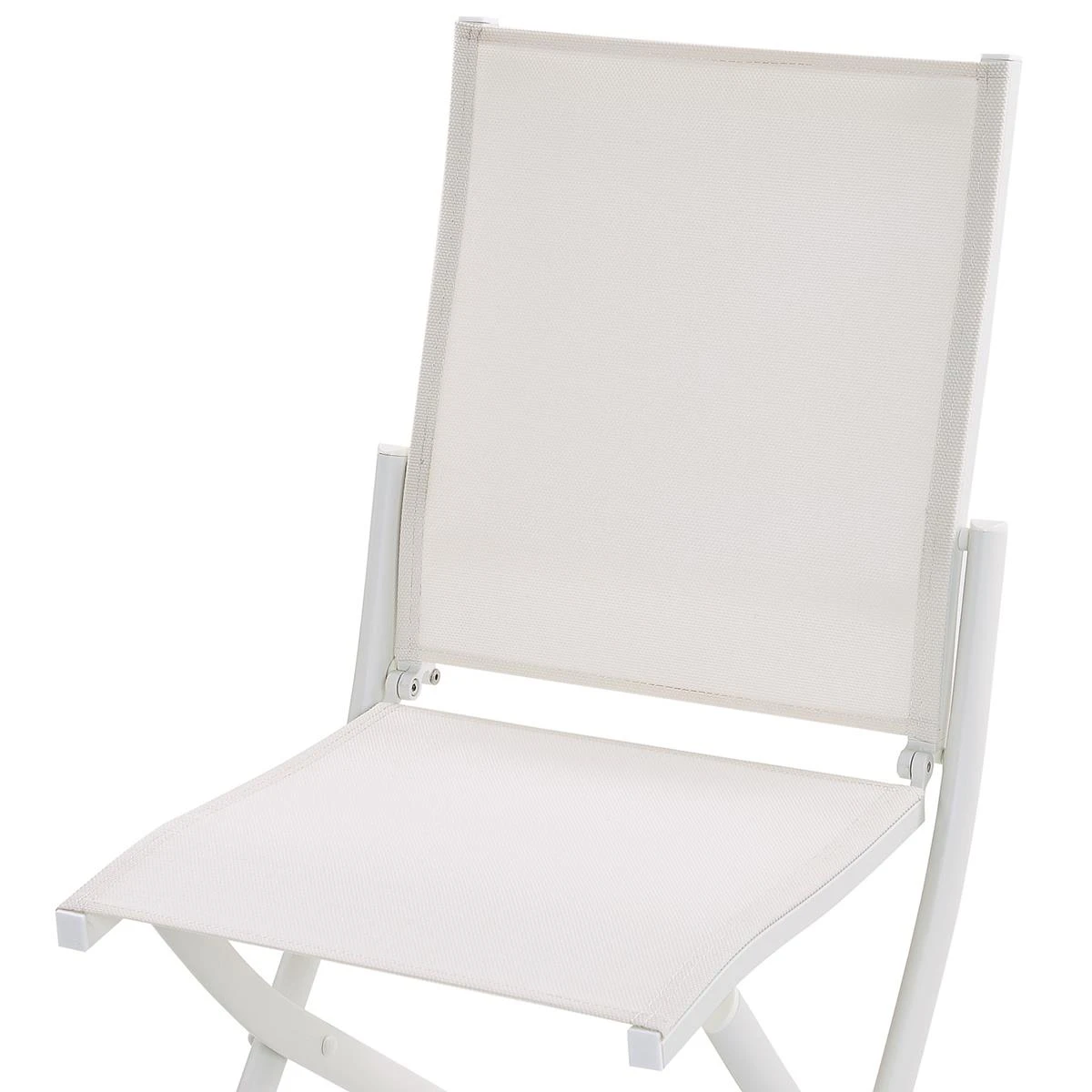 Beliani - CAORLE - Bistroset Voor 2 - Wit - Aluminium 5 Beliani - CAORLE - Bistroset Voor 2 - Wit - Aluminium - Afbeelding 3