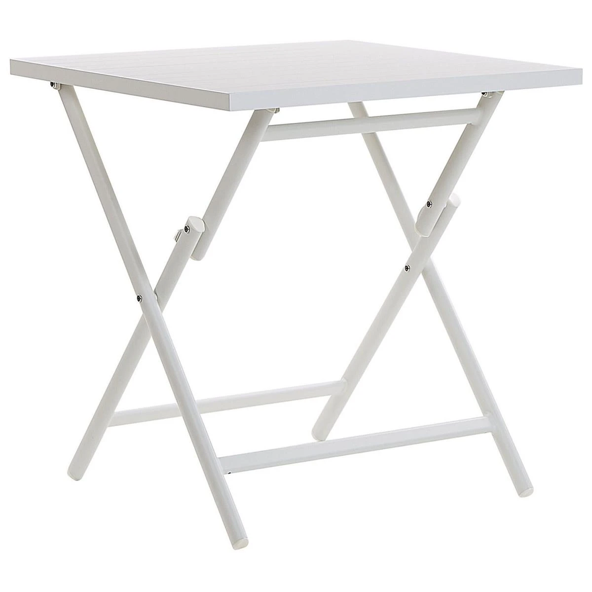 Beliani - CAORLE - Bistroset Voor 2 - Wit - Aluminium 8 Beliani - CAORLE - Bistroset Voor 2 - Wit - Aluminium - Afbeelding 6