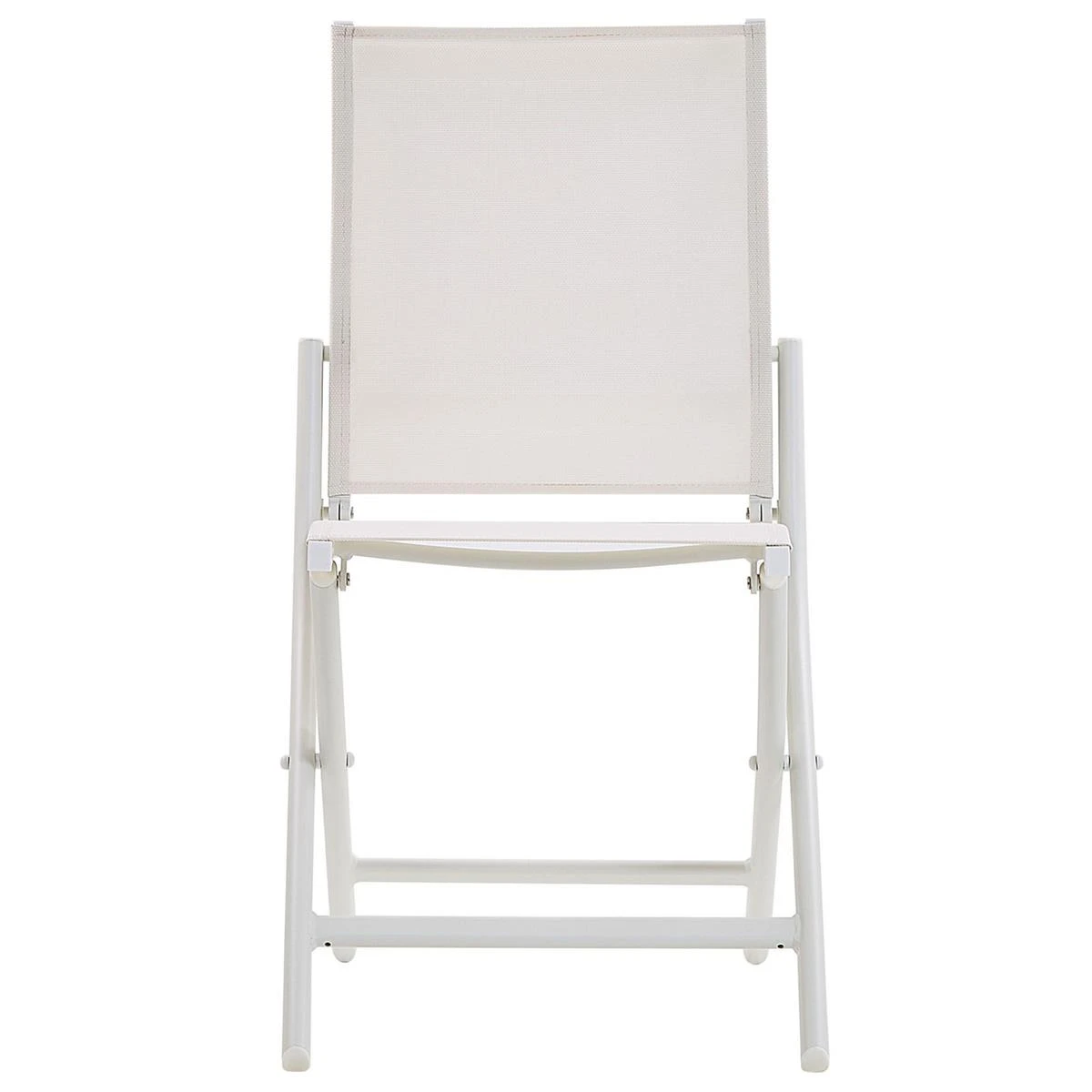 Beliani - CAORLE - Bistroset Voor 2 - Wit - Aluminium 11 Beliani - CAORLE - Bistroset Voor 2 - Wit - Aluminium - Afbeelding 9