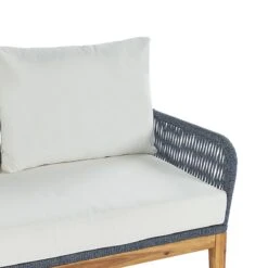 Beliani - MERANO - Loungeset Voor 4 - Wit - Acaciahout 18 Beliani - MERANO - Loungeset Voor 4 - Wit - Acaciahout -Tuinproducten 9451579