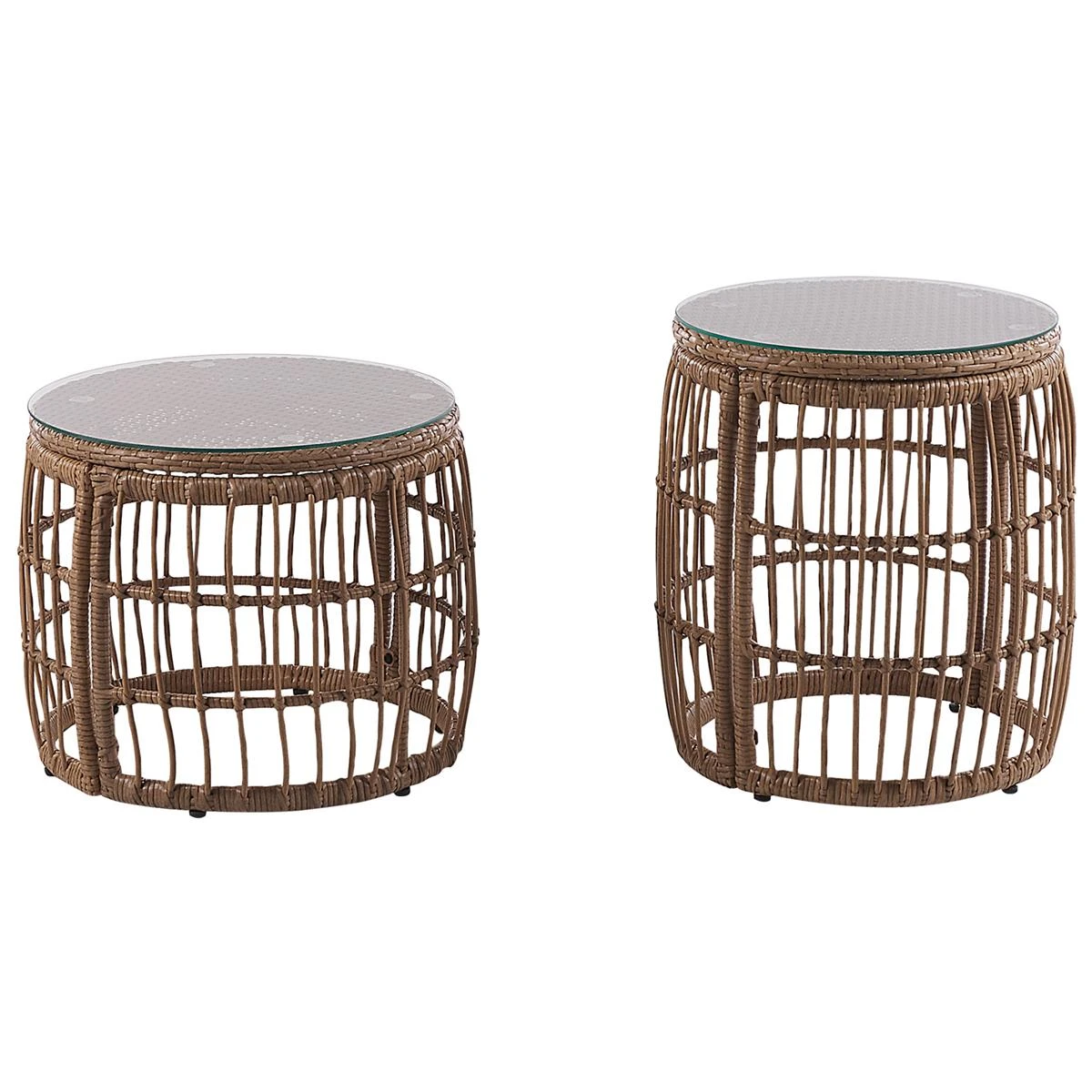 Beliani - RAVELLO - Loungeset Voor 4 - Natuurlijk - PE Rotan 6 Beliani - RAVELLO - Loungeset Voor 4 - Natuurlijk - PE Rotan - Afbeelding 4