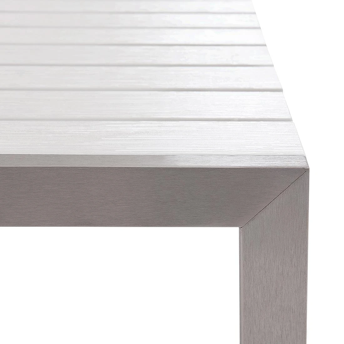 Beliani - NARDO - Tuinset Voor 6 - Wit - Kunsthout 11 Beliani - NARDO - Tuinset Voor 6 - Wit - Kunsthout - Afbeelding 9