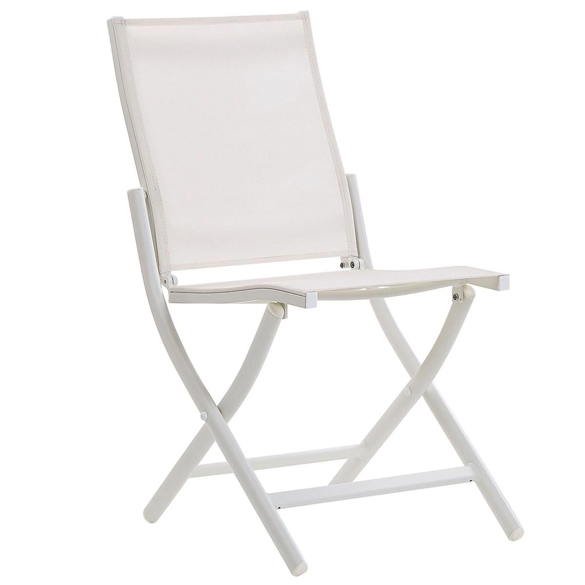 Beliani - CAORLE - Bistroset Voor 2 - Wit - Aluminium 10 Beliani - CAORLE - Bistroset Voor 2 - Wit - Aluminium - Afbeelding 8