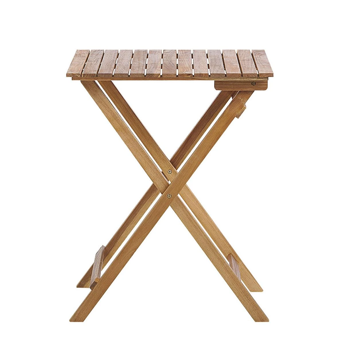 Beliani - TERNI - Bistroset Voor 2 - Lichte Houtkleur - Acaciahout 9 Beliani - TERNI - Bistroset Voor 2 - Lichte Houtkleur - Acaciahout - Afbeelding 7