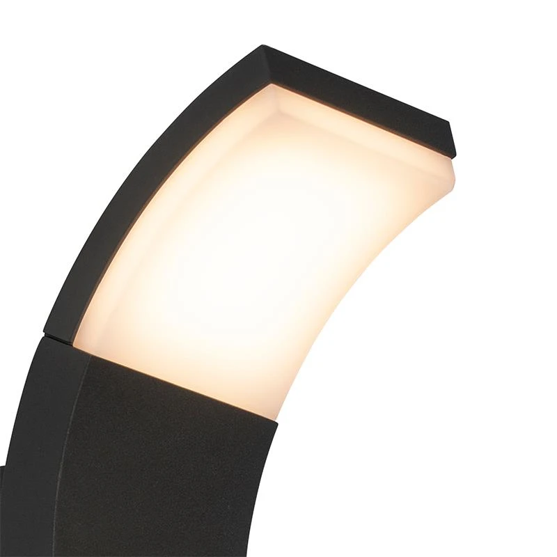 QAZQA Buitenwandlamp Antraciet Incl. LED IP54 Met Bewegingssensor - 5 QAZQA Buitenwandlamp Antraciet Incl. LED IP54 Met Bewegingssensor - - Afbeelding 3
