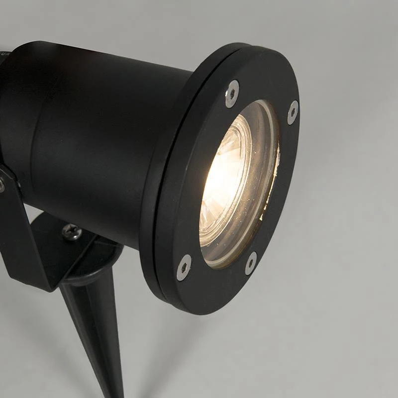 QAZQA Tuinspot Zwart Incl. Snoer En Stekker 230 Cm IP65 - Basic 9 QAZQA Tuinspot Zwart Incl. Snoer En Stekker 230 Cm IP65 - Basic - Afbeelding 7