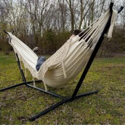 Vivere Combo Tweepersoons Hangmat Met Standaard 16 Vivere Combo Tweepersoons Hangmat Met Standaard -Tuinproducten 9458609