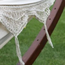 Vivere Double Cotton Hangmat Met Standaard -Tuinproducten 9458658