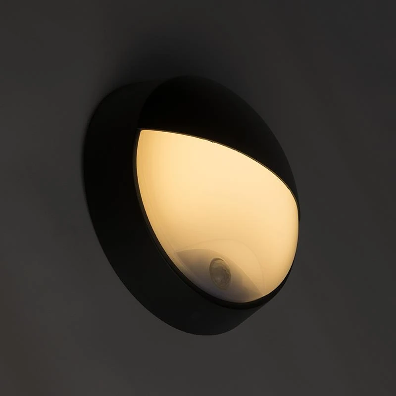 QAZQA Buitenwandlamp Zwart Incl. LED Met Bewegingssensor IP54 - 8 QAZQA Buitenwandlamp Zwart Incl. LED Met Bewegingssensor IP54 - - Afbeelding 6