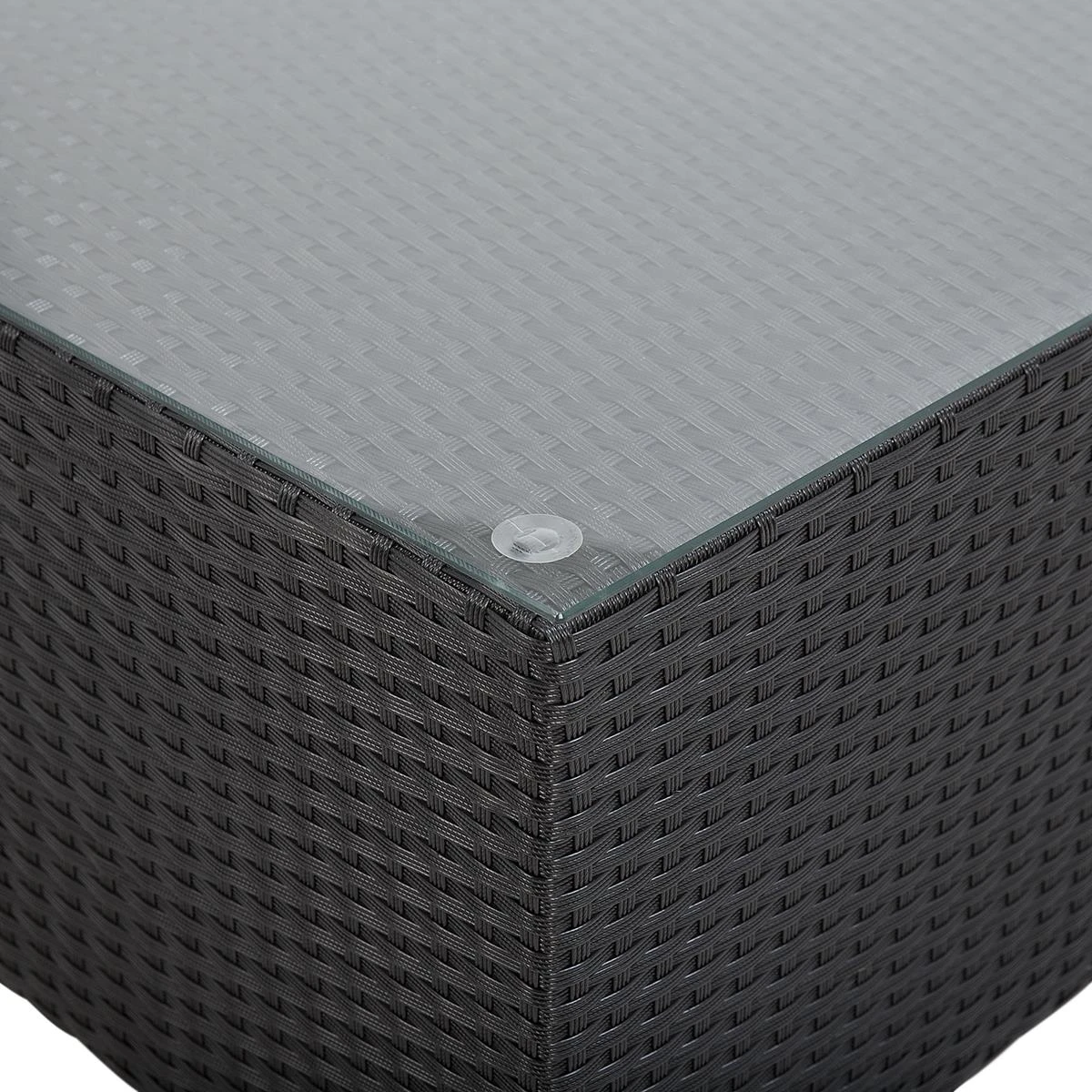 Beliani - SANO - Loungeset Voor 4 - Zwart - PE Rotan 11 Beliani - SANO - Loungeset Voor 4 - Zwart - PE Rotan - Afbeelding 9