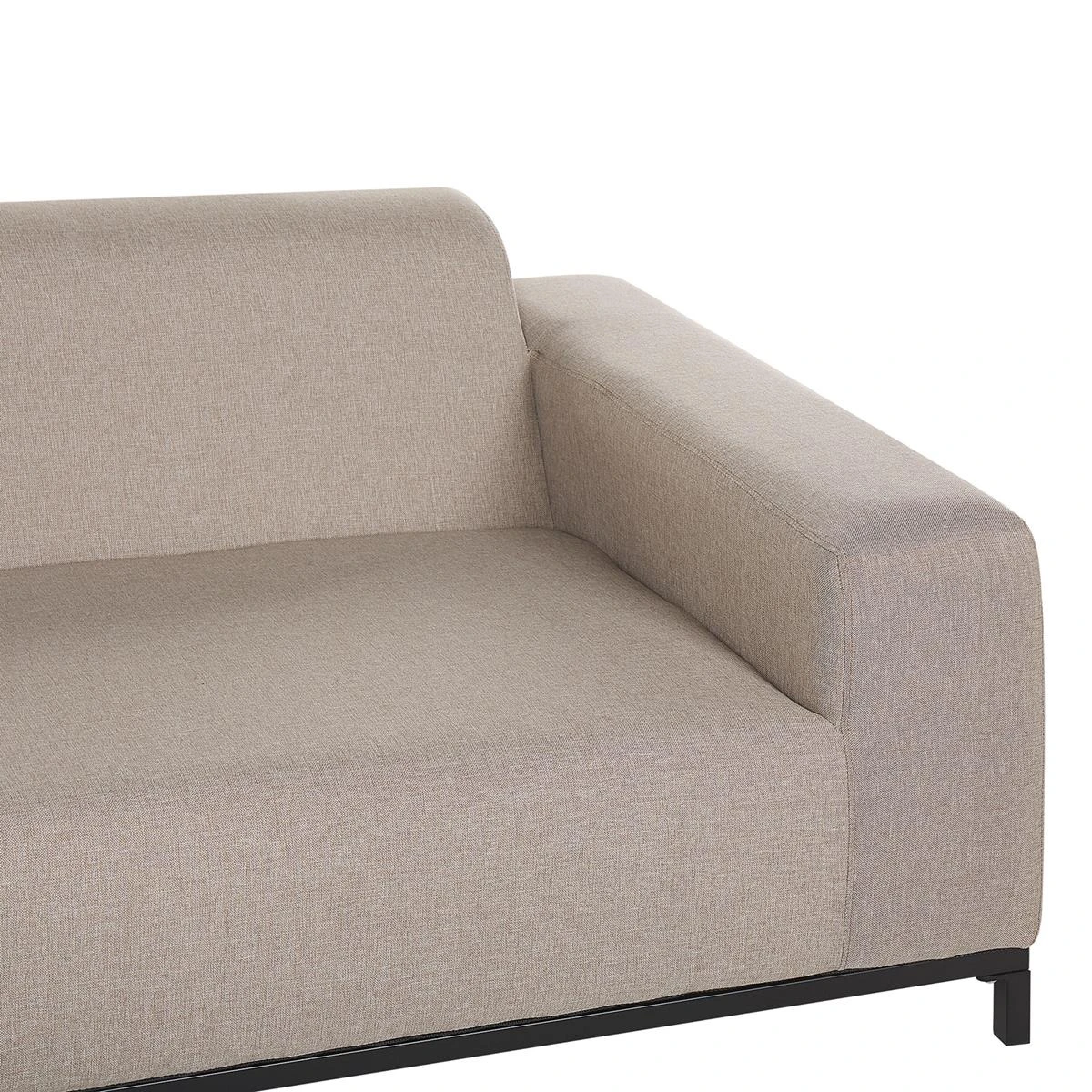 Beliani - ROVIGO - Loungeset Voor 5 - Beige|Zwart - Polyester 12 Beliani - ROVIGO - Loungeset Voor 5 - Beige|Zwart - Polyester - Afbeelding 10