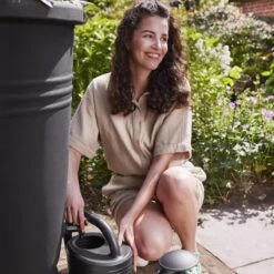 Elho Green Basics Plus Regenton 200 L - Zwart -Tuinproducten 9486761