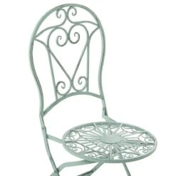 Beliani - TRENTO - Bistroset Voor 2 - Groen - Metaal 13 Beliani - TRENTO - Bistroset Voor 2 - Groen - Metaal -Tuinproducten 9487803