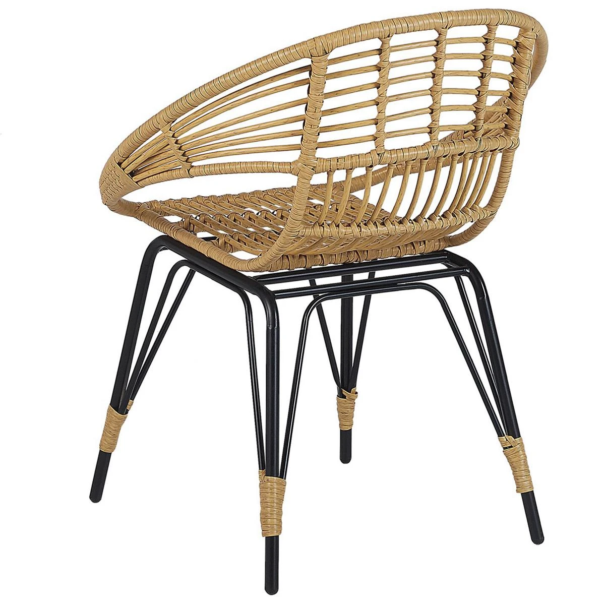 Beliani - PELLARO - Bistroset Voor 2 - Natuurlijk - PE Rotan 13 Beliani - PELLARO - Bistroset Voor 2 - Natuurlijk - PE Rotan - Afbeelding 11