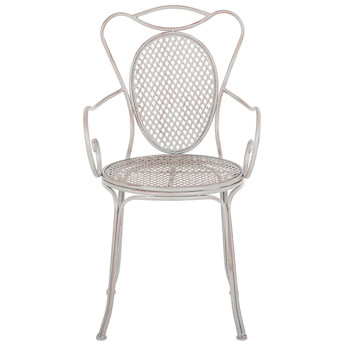 Beliani - CILENTO - Bistroset Voor 2 - Grijs - IJzer 6 Beliani - CILENTO - Bistroset Voor 2 - Grijs - IJzer - Afbeelding 4