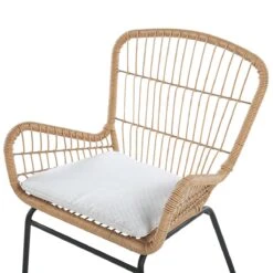 Beliani - LABICO - Bistroset Voor 2 - Natuurlijk - PE Rotan -Tuinproducten 9487832