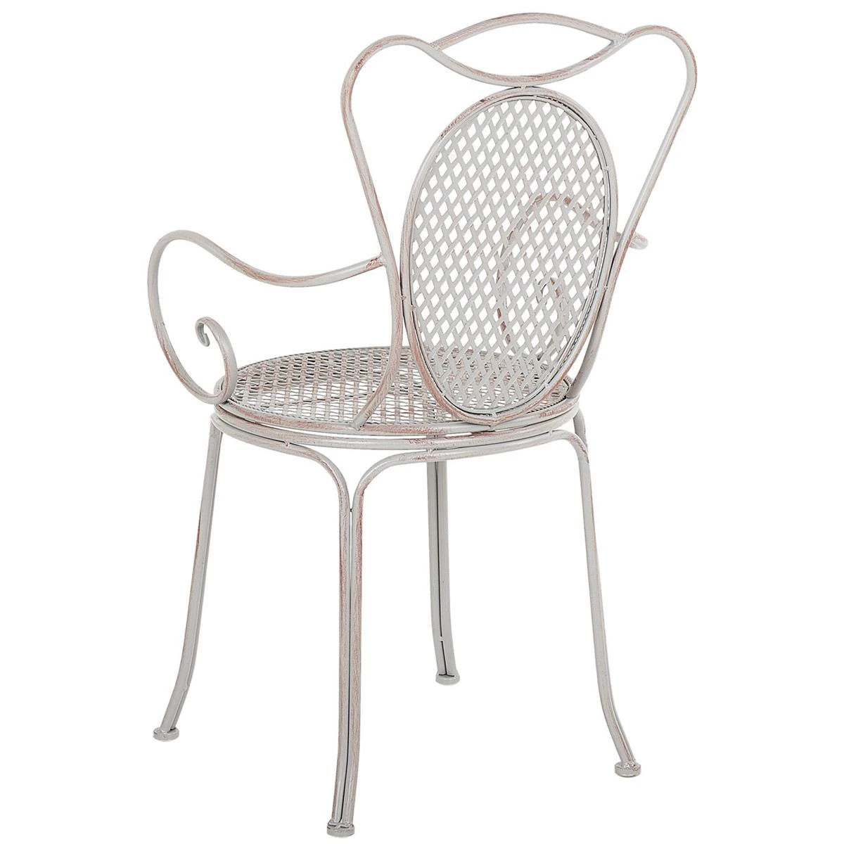 Beliani - CILENTO - Bistroset Voor 2 - Grijs - IJzer 7 Beliani - CILENTO - Bistroset Voor 2 - Grijs - IJzer - Afbeelding 5