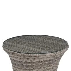 Beliani - CAPRI - Bistroset Voor 2 - Grijs - PE Rotan -Tuinproducten 9487834