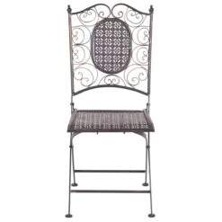 Beliani - BORMIO - Bistroset Voor 2 - Zwart - IJzer 17 Beliani - BORMIO - Bistroset Voor 2 - Zwart - IJzer -Tuinproducten 9487839