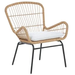 Beliani - LABICO - Bistroset Voor 2 - Natuurlijk - PE Rotan -Tuinproducten 9487974