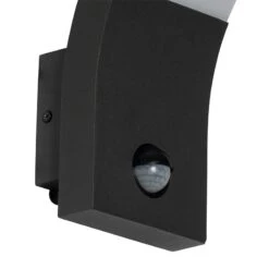 QAZQA Buitenwandlamp Antraciet Incl. LED IP54 Met Bewegingssensor - 19 QAZQA Buitenwandlamp Antraciet Incl. LED IP54 Met Bewegingssensor - -Tuinproducten 9489810