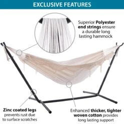 Vivere Combo Tweepersoons Hangmat Met Standaard 12 Vivere Combo Tweepersoons Hangmat Met Standaard -Tuinproducten 9497790