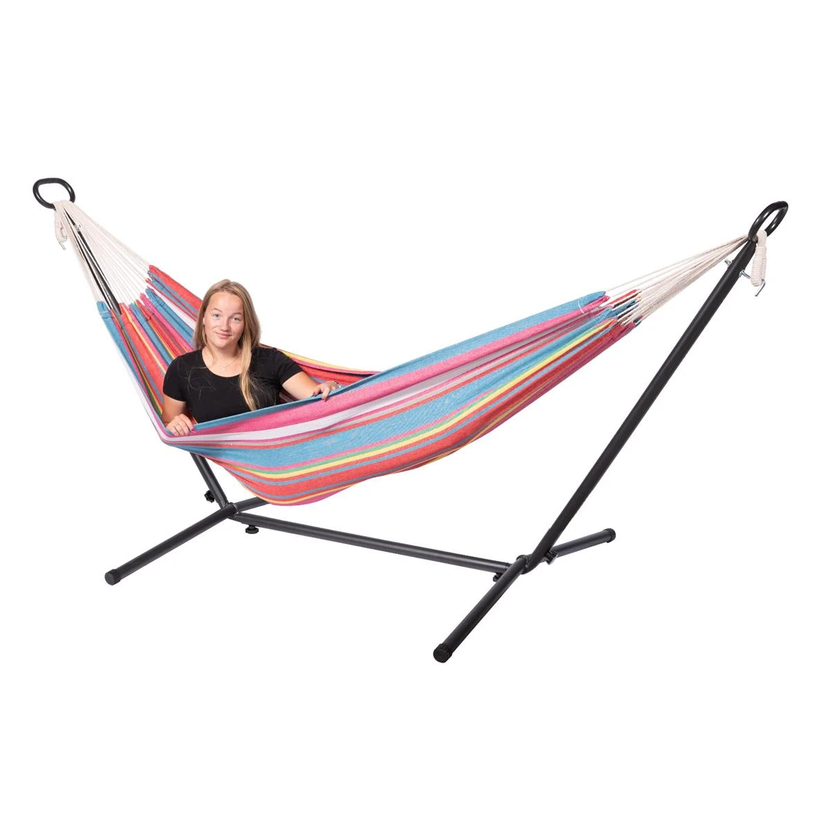 123Hammock Hangmat Eénpersoons Salvora Single Roze 4 123Hammock Hangmat Eénpersoons Salvora Single Roze - Afbeelding 2