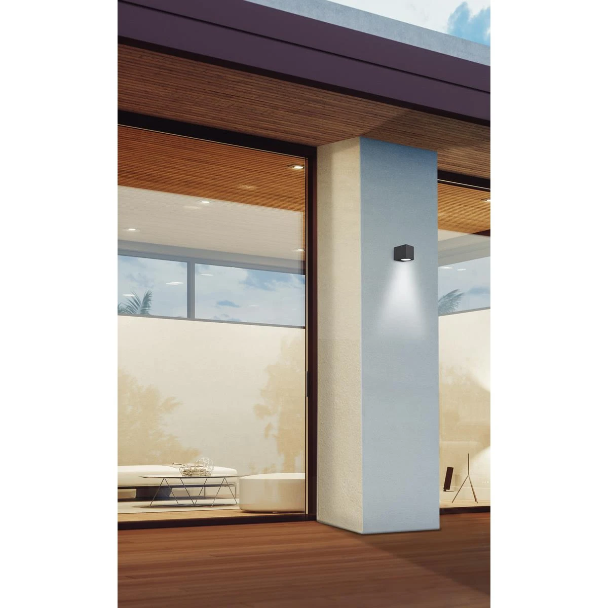 Mantra Kandachu Wandlamp Vierkant Incl. Philips Hue White GU10 - Zwart 5 Mantra Kandachu Wandlamp Vierkant Incl. Philips Hue White GU10 - Zwart - Afbeelding 3