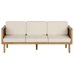 Beliani-BARATTI-Loungeset Voor 5-Lichte Houtkleur|Wit-Acaciahout 20 Beliani-BARATTI-Loungeset Voor 5-Lichte Houtkleur|Wit-Acaciahout -Tuinproducten 9527987