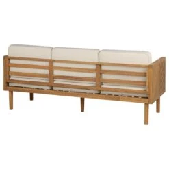Beliani-BARATTI-Loungeset Voor 5-Lichte Houtkleur|Wit-Acaciahout 21 Beliani-BARATTI-Loungeset Voor 5-Lichte Houtkleur|Wit-Acaciahout -Tuinproducten 9527991