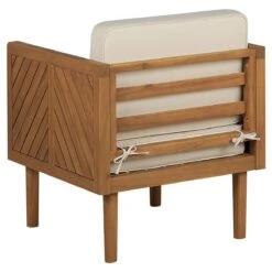 Beliani - BARATTI - Loungeset Voor 6 - Lichte Houtkleur - Acaciahout 18 Beliani - BARATTI - Loungeset Voor 6 - Lichte Houtkleur - Acaciahout -Tuinproducten 9528002