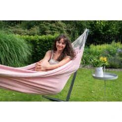 Tropilex® Hangmat Met Standaard Eénpersoons Easy & Natural Pink Roze 19 Tropilex® Hangmat Met Standaard Eénpersoons Easy & Natural Pink Roze -Tuinproducten 9551236