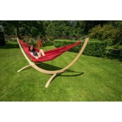 Tropilex® Hangmat Met Standaard Eénpersoons Wood & Dream Red Rood 14 Tropilex® Hangmat Met Standaard Eénpersoons Wood & Dream Red Rood -Tuinproducten 9559918