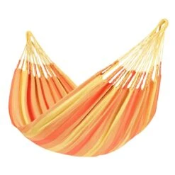 Tropilex® Hangmat Met Standaard Eénpersoons Wood & Dream Orange Oranje -Tuinproducten 9559920