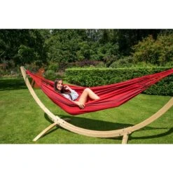 Tropilex® Hangmat Met Standaard Eénpersoons Wood & Dream Red Rood 15 Tropilex® Hangmat Met Standaard Eénpersoons Wood & Dream Red Rood -Tuinproducten 9559921