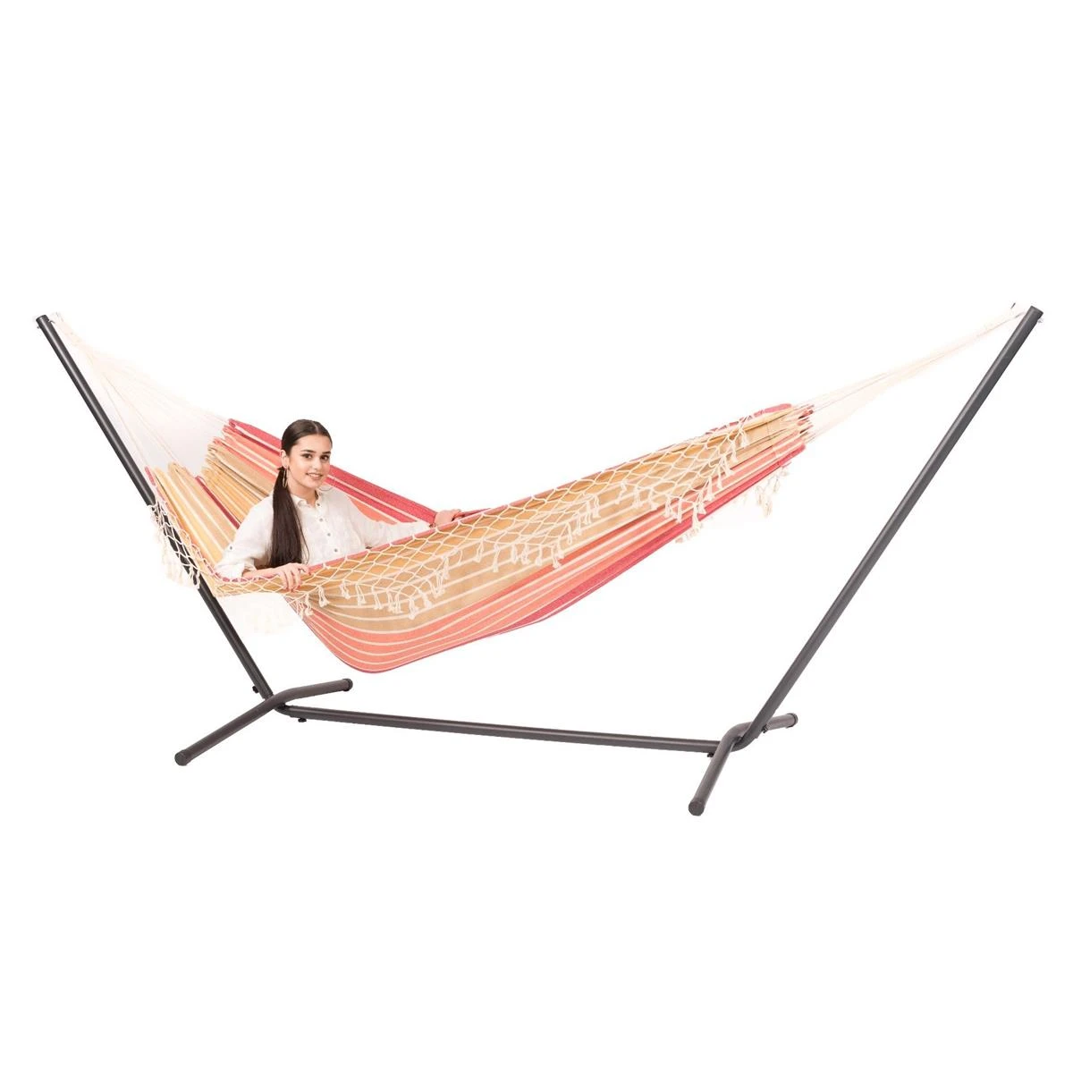 Tropilex® Hangmatstandaard Tweepersoons Easy Zwart 5 Tropilex® Hangmatstandaard Tweepersoons Easy Zwart - Afbeelding 3