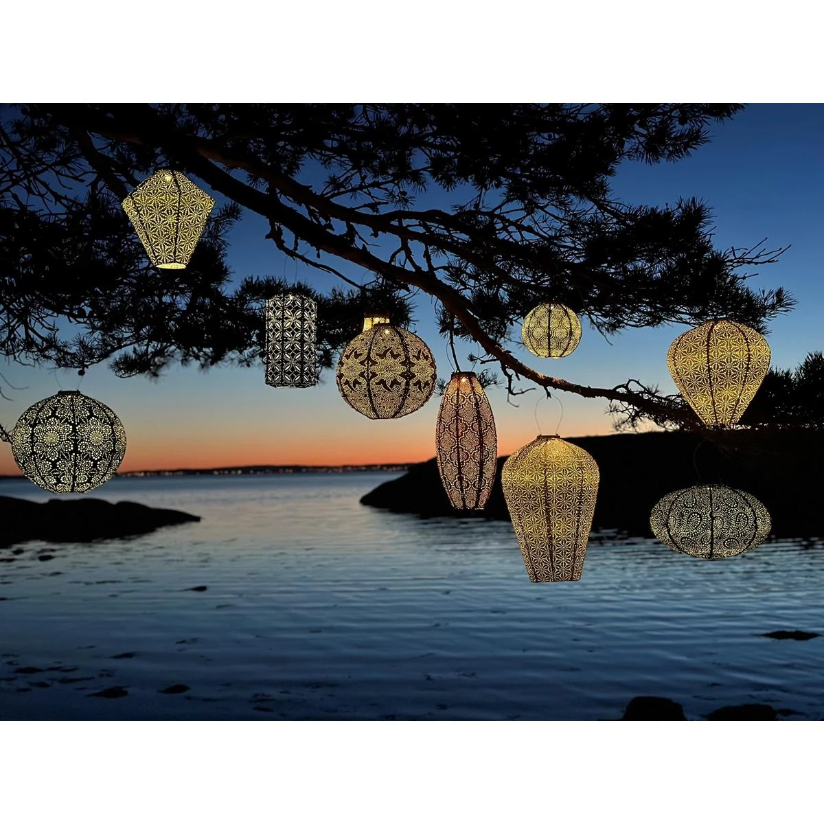 Lumiz Solar Buitenverlichting Ikat Rond - 30 Cm - Koper 9 Lumiz Solar Buitenverlichting Ikat Rond - 30 Cm - Koper - Afbeelding 7