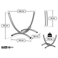 Tropilex® Hangmatstandaard Familie Arc Zwart 14 Tropilex® Hangmatstandaard Familie Arc Zwart -Tuinproducten 9588191