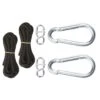 Tropilex® Hangmatbevestiging Simple Black Zwart 2 Tropilex® Hangmatbevestiging Simple Black Zwart -Tuinproducten 9588263