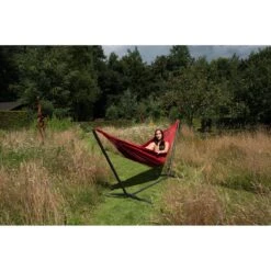 Tropilex® Hangmat Met Standaard Eénpersoons Easy & Dream Red Rood -Tuinproducten 9588278