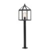 QAZQA Buitenlamp Paal Zwart 100 Cm - Amsterdam 1 QAZQA Buitenlamp Paal Zwart 100 Cm - Amsterdam -Tuinproducten 9605329