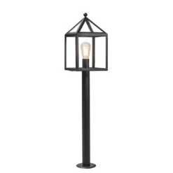 QAZQA Buitenlamp Paal Zwart 100 Cm - Amsterdam 16 QAZQA Buitenlamp Paal Zwart 100 Cm - Amsterdam -Tuinproducten 9605332